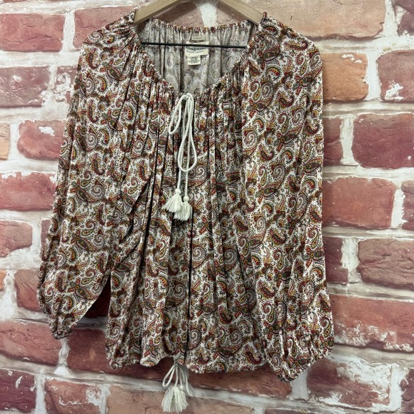 Ralph Lauren Denim & Supply Top Women's XL Multicolor Boho Hippie Festival Shirt - Picture 3 of 8